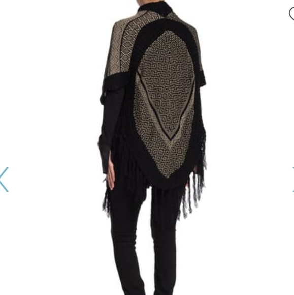 Vertigo Print Fringe Kimono Cardigan #007 - Picture 3 of 6